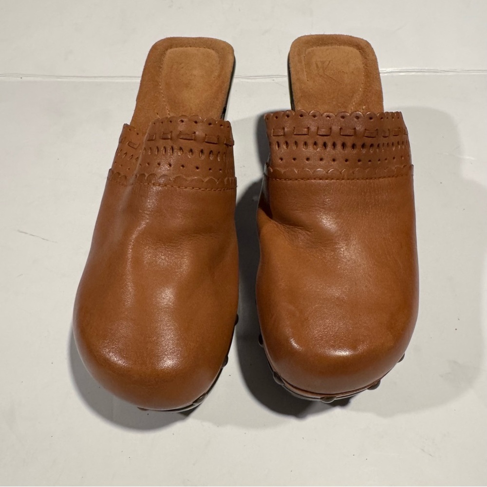 White Mountain Womens Slip On Mules Clogs Brown Retro Shoes Y2K 8M